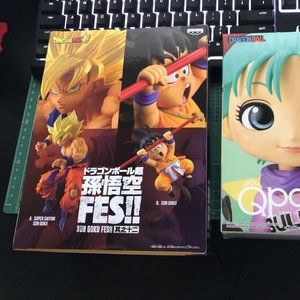 Dragonball Super Son Goku Fes!! And Qpocsket Dragonball Bulma - NIB